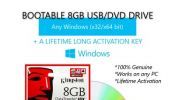 Bootable USB/DVD with Windows 10, 8.1, 8, Vista, XP + Lifetime Activation 100% Genuine, FREE POSTAGE