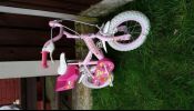 Girls 12.5 " cupcake bike with dolly seat can deliver for a small charge