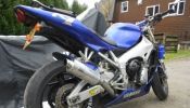 yamaha YZF R1 2000 Streetfighter blue low mileage 1 owner