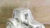 Silver Plated Tractor Money Box