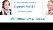 BT Yahoo UK email support number 0800-046-5262